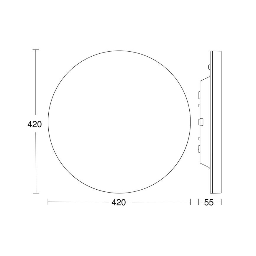 Steinel 067762 - Iluminação de teto LED com regulação com sensor RS PRO R30 plus SC 23,7W/230V 4000K IP40