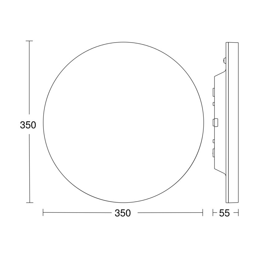 Steinel - Iluminação de teto LED com regulação com sensor RSPROR20BASIC 15,3W/230V IP40 3000K