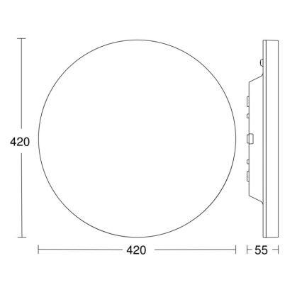 Steinel - Iluminação de teto LED com regulação com sensor RSPROR30QBASICSC 23,26W/230V IP40 4000K