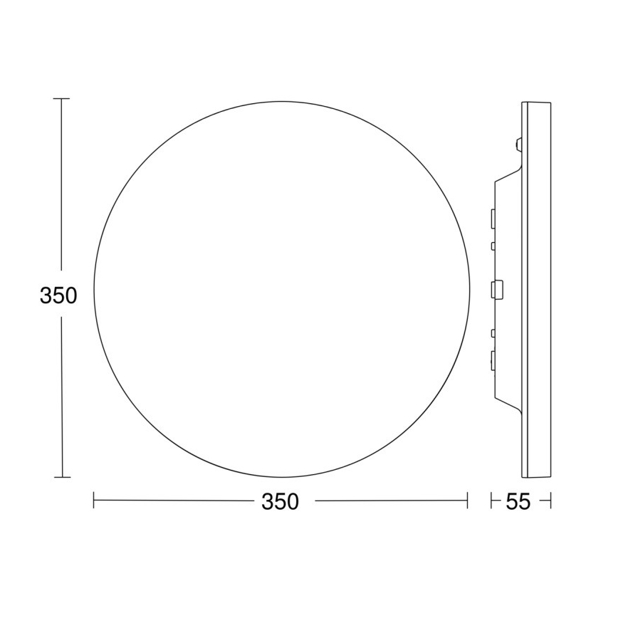 Steinel 067755 - Iluminação de teto LED com regulação e sensor RS PRO R20 PLUS 15,86W/230V IP40 3000K