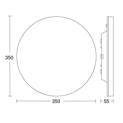 Steinel 067724 - Iluminação de teto LED com regulação e sensor RS PRO R20 PLUS 15,86W/230V IP40 4000K