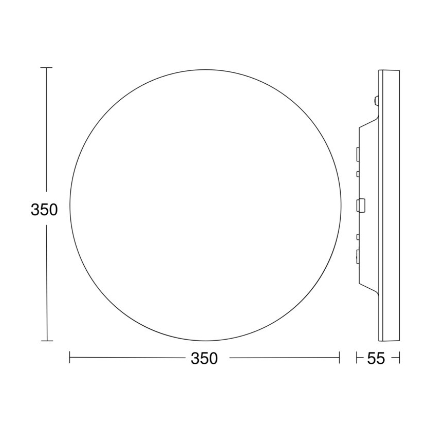 Steinel 067724 - Iluminação de teto LED com regulação e sensor RS PRO R20 PLUS 15,86W/230V IP40 4000K