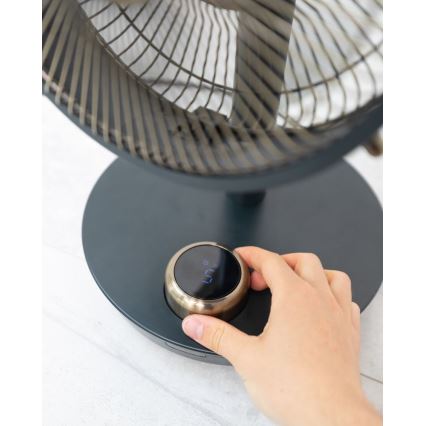 Stylies - Ventilador de mesa CEPHEUS 24W/230V preto