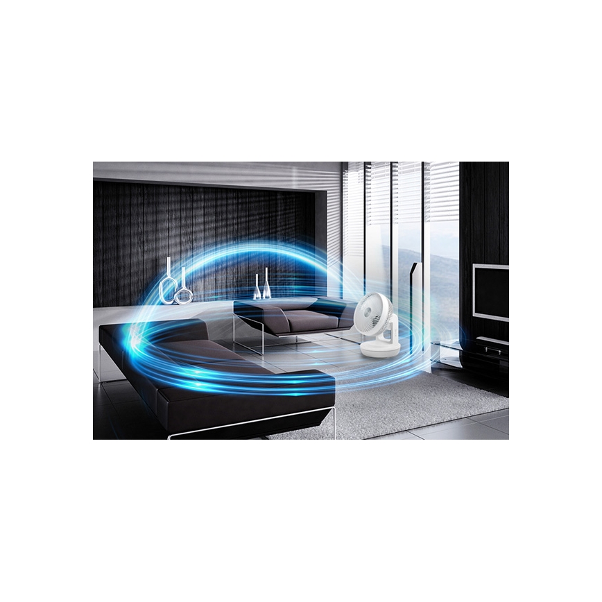 Stylies - Ventilador de mesa TARA 45W/230V branco
