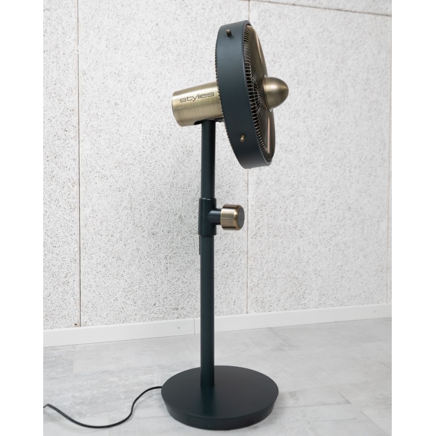 Stylies - Ventilador de pé URANUS 35W/230V 94 cm preto