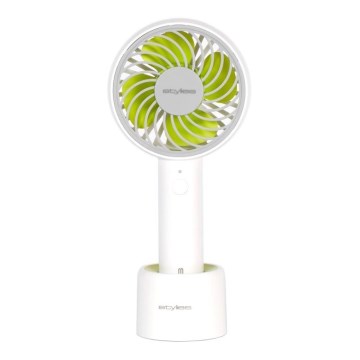 Stylies - Ventoinha portátil recarregável LACERTA 4W/5V 2500 mAh branca