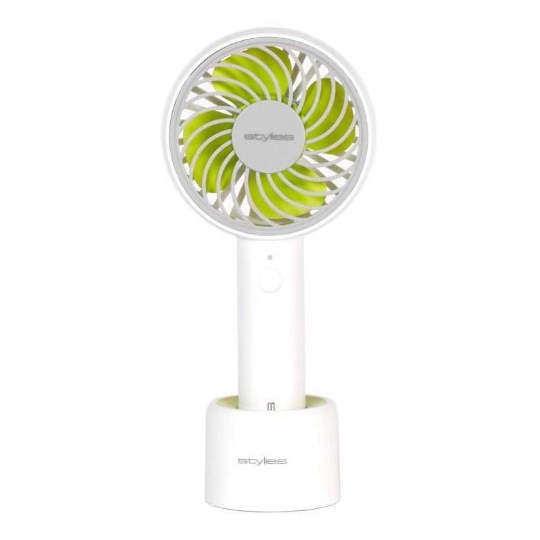 Stylies - Ventoinha portátil recarregável LACERTA 4W/5V 2500 mAh branca