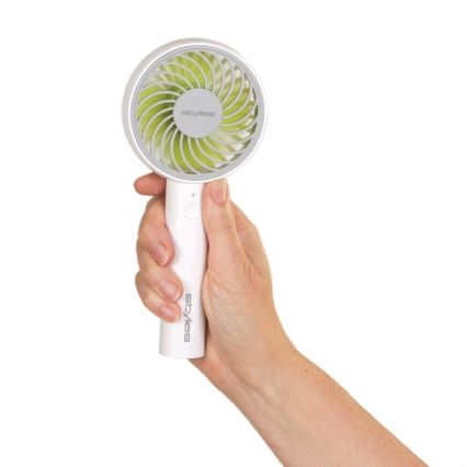Stylies - Ventoinha portátil recarregável LACERTA 4W/5V 2500 mAh branca