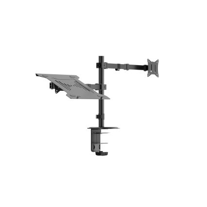 Suporte ajustável para monitor e portátil LEVANO preto