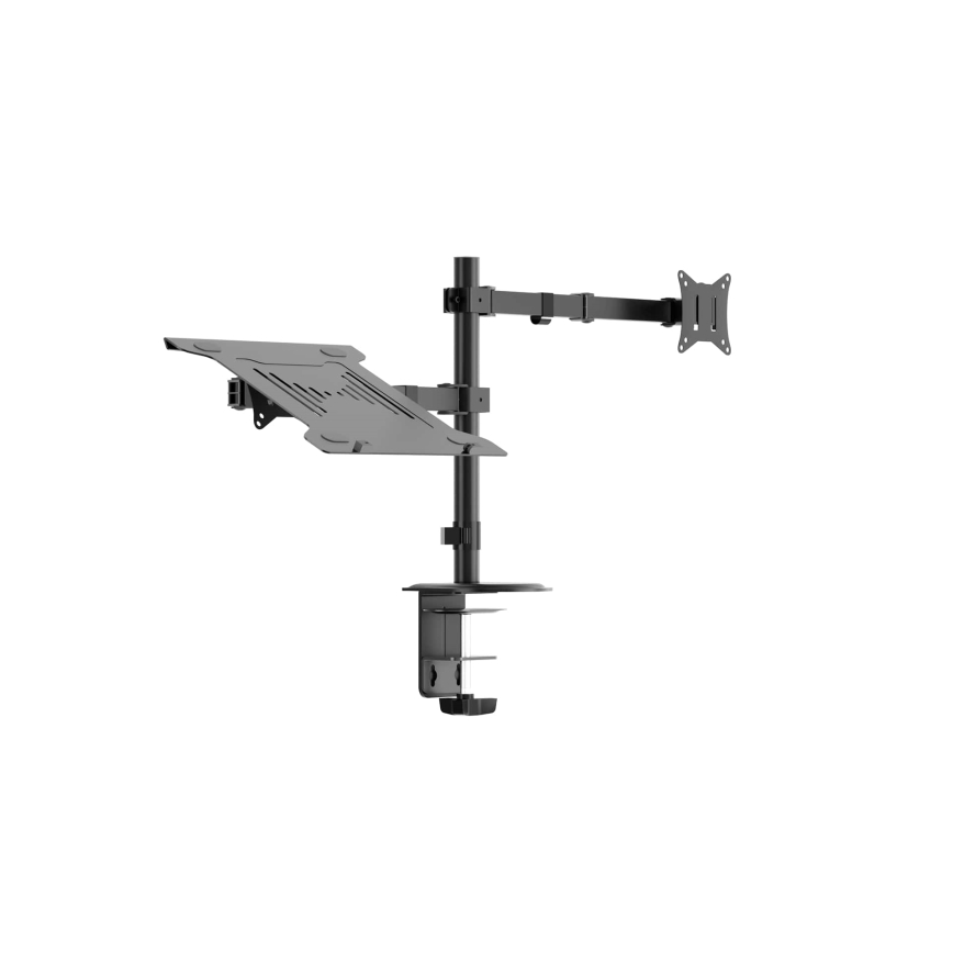 Suporte ajustável para monitor e portátil LEVANO preto