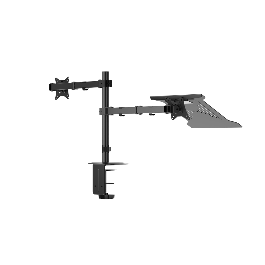 Suporte ajustável para monitor e portátil LEVANO preto