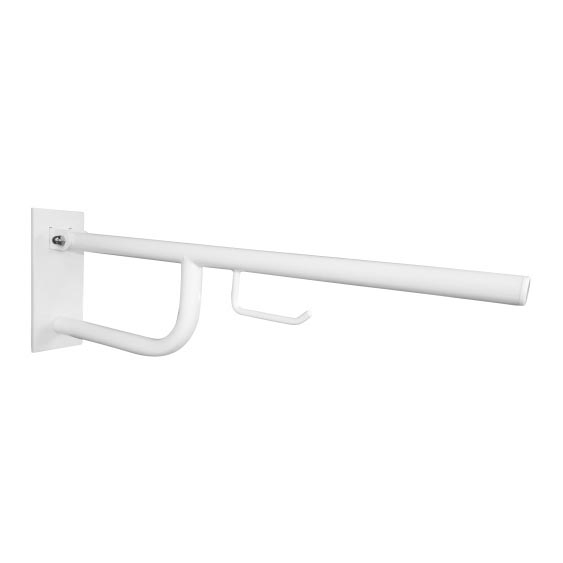 Suporte com braçadeira 10×25 cm, branco