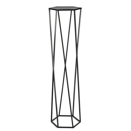 Suporte de flores 100x24 cm preto