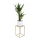 Suporte de flores 40x24 cm dourado