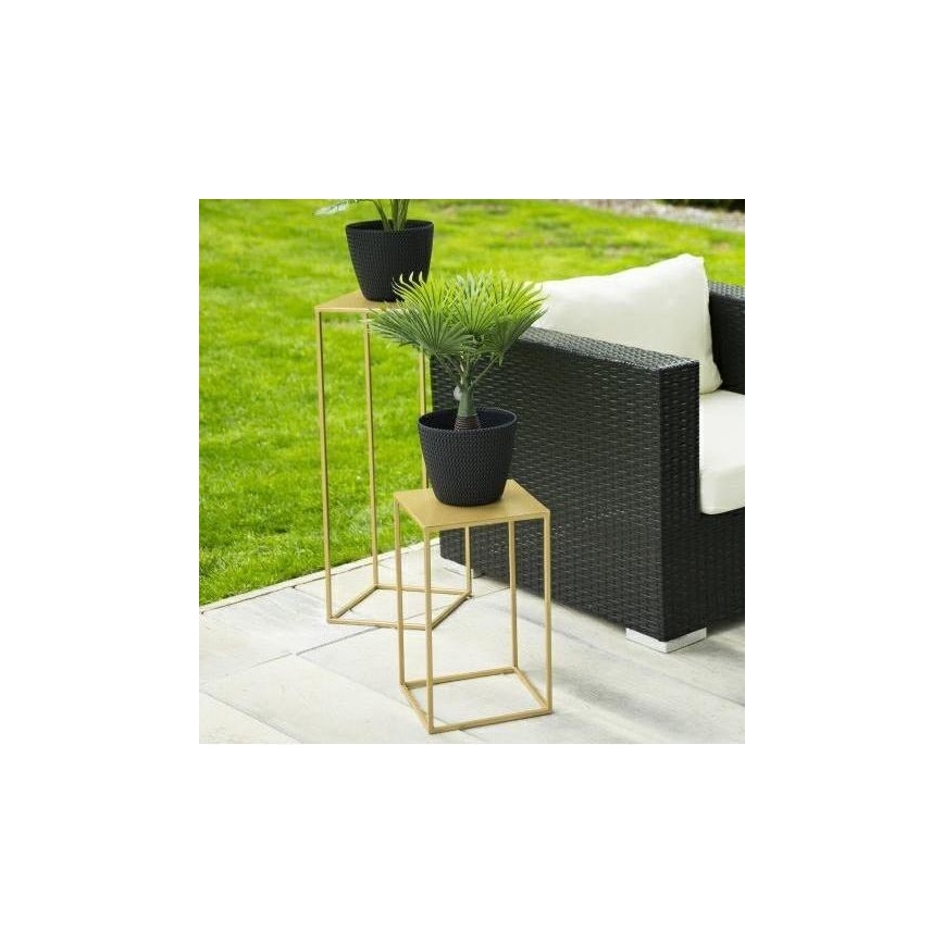 Suporte de flores 40x24 cm dourado