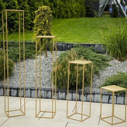 Suporte de flores 40x24 cm dourado