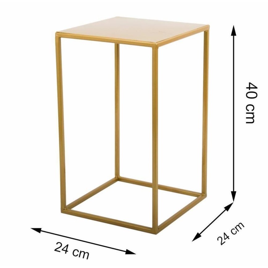 Suporte de flores 40x24 cm dourado