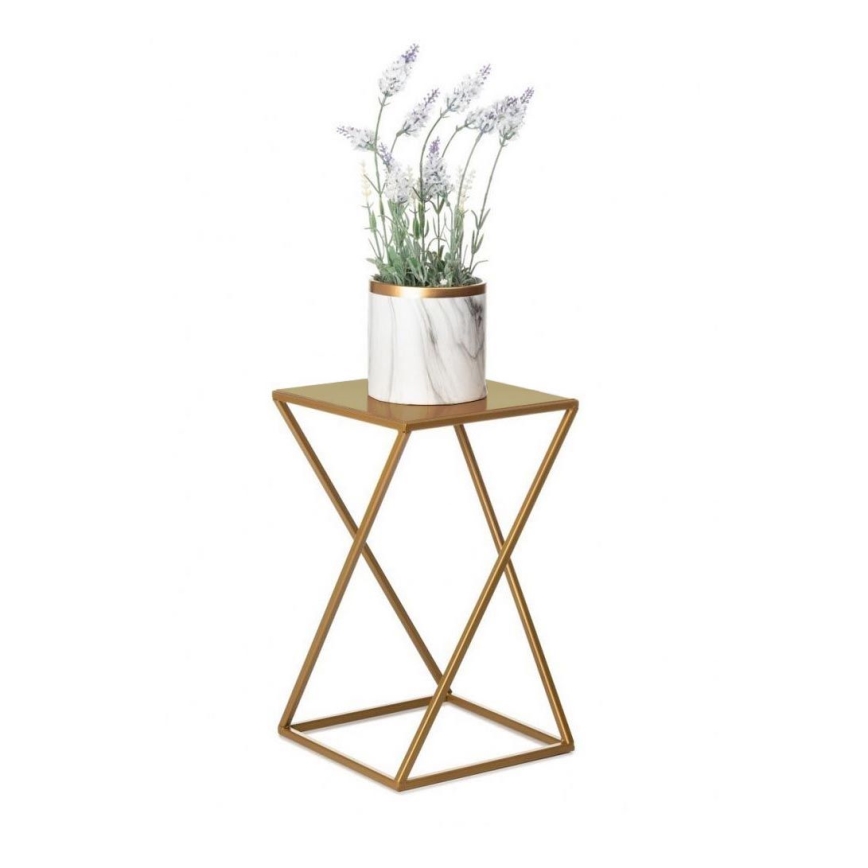 Suporte de flores 40x24 cm dourado