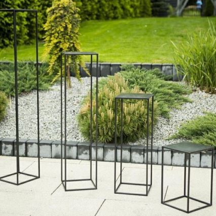 Suporte de flores 40x24 cm preto