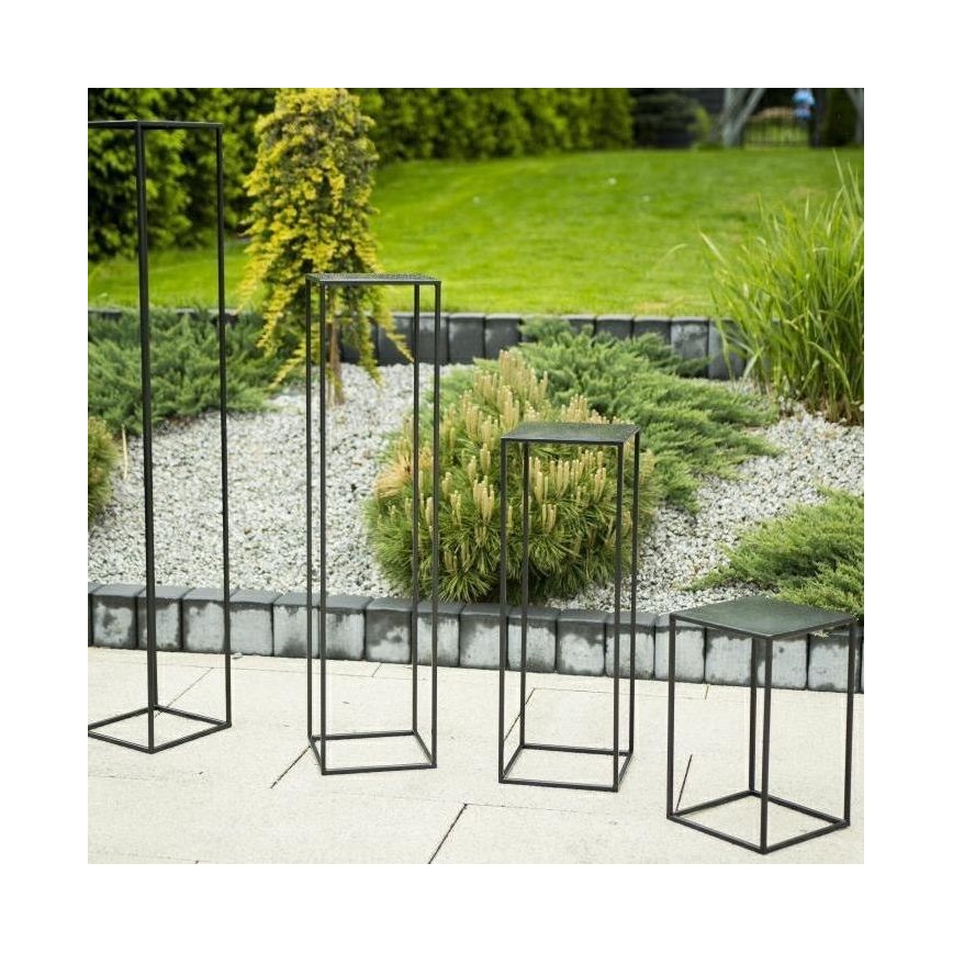 Suporte de flores 40x24 cm preto