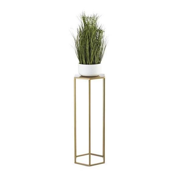 Suporte de flores 70x24 cm dourado