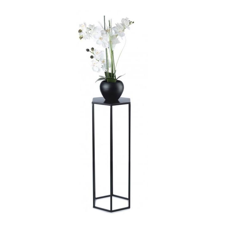Suporte de flores 70x24 cm preto