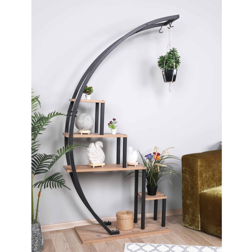 Suporte de flores GARDEN 180x85 cm castanho/preto