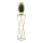 Suporte de flores LOFT 100x24 cm dourado/castanho