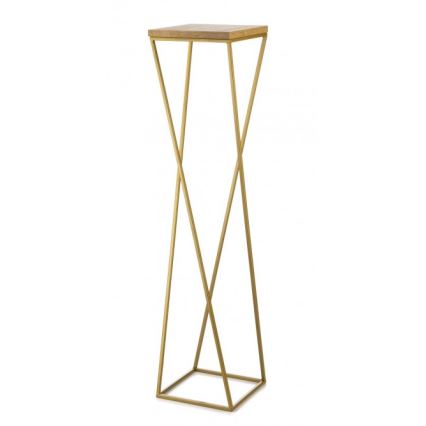 Suporte de flores LOFT 100x24 cm dourado/castanho