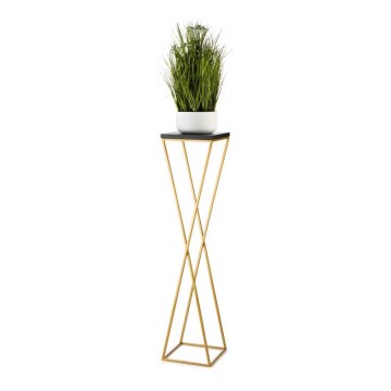 Suporte de flores LOFT 100x24 cm dourado/preto