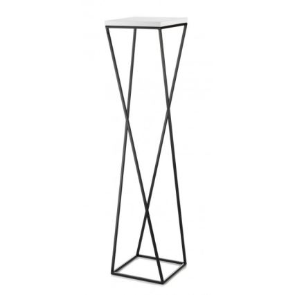 Suporte de flores LOFT 100x24 cm preto/branco