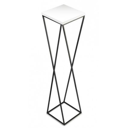 Suporte de flores LOFT 100x24 cm preto/branco
