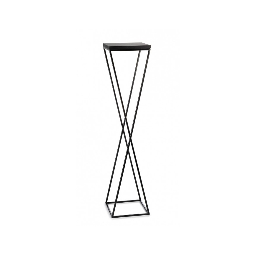Suporte de flores LOFT 100x24 cm preto