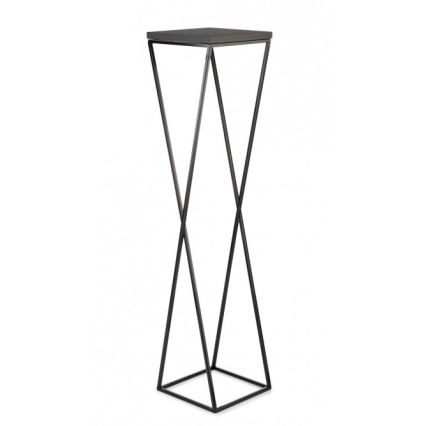 Suporte de flores LOFT 100x24 cm preto