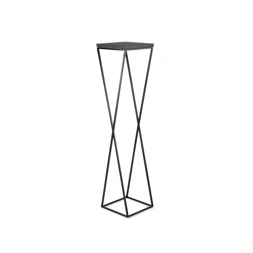 Suporte de flores LOFT 100x24 cm preto