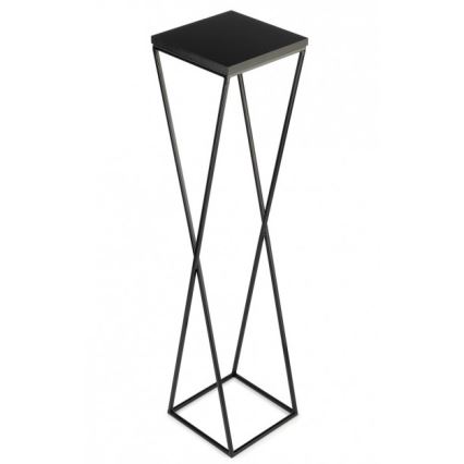 Suporte de flores LOFT 100x24 cm preto