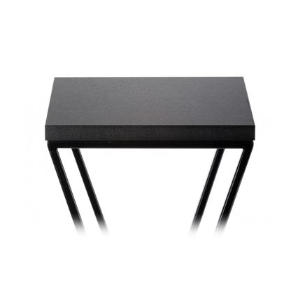 Suporte de flores LOFT 100x24 cm preto