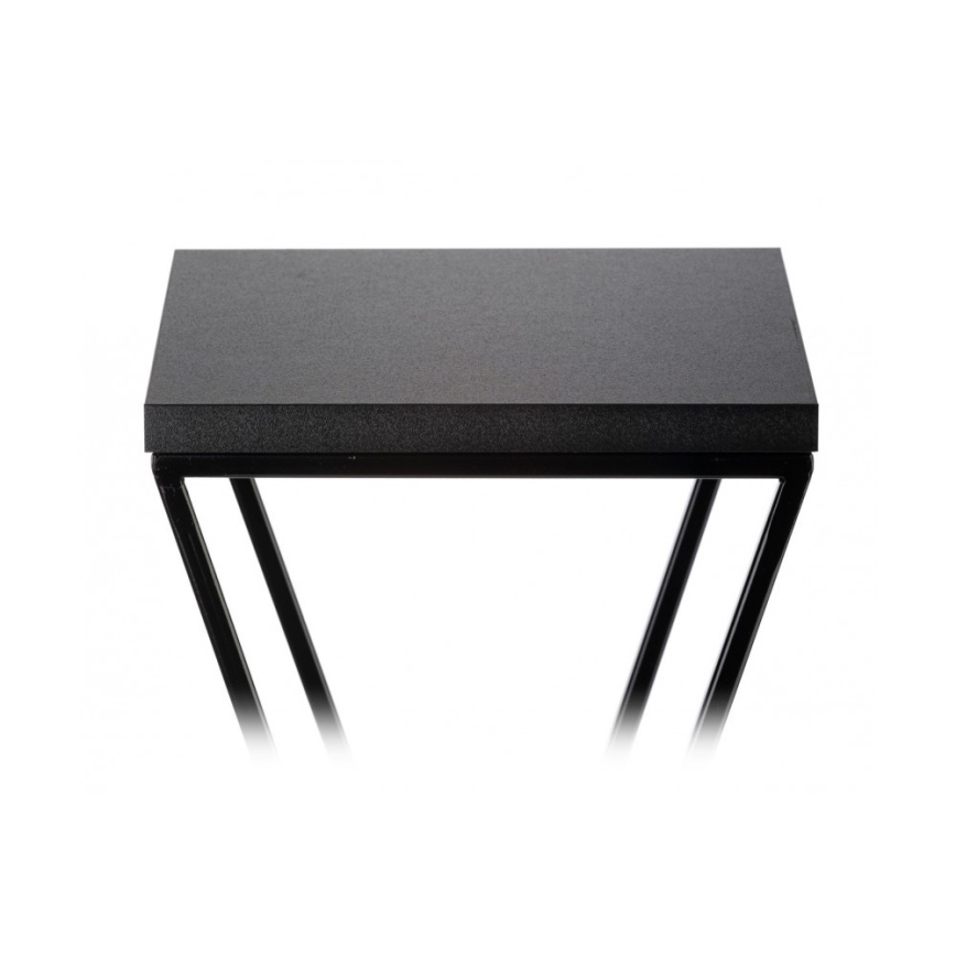 Suporte de flores LOFT 100x24 cm preto