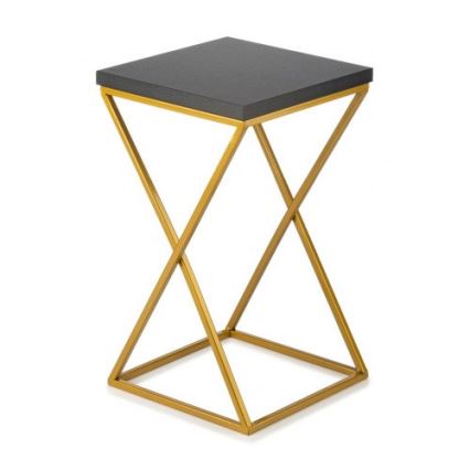 Suporte de flores LOFT 40x24 cm dourado/preto