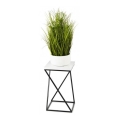 Suporte de flores LOFT 40x24 cm preto/branco
