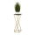 Suporte de flores LOFT 70x24 cm dourado/preto