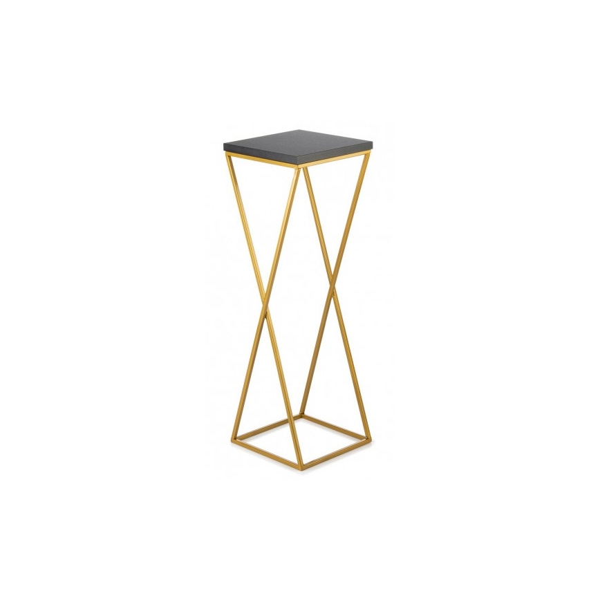 Suporte de flores LOFT 70x24 cm dourado/preto