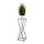 Suporte de flores LOFT 70x24 cm preto/branco