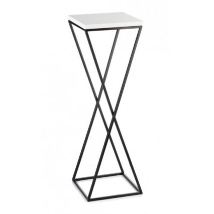 Suporte de flores LOFT 70x24 cm preto/branco