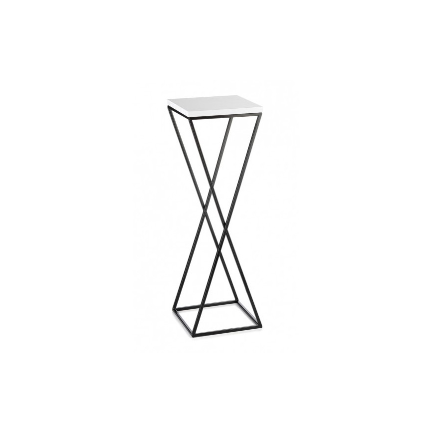 Suporte de flores LOFT 70x24 cm preto/branco