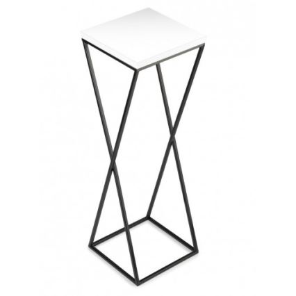 Suporte de flores LOFT 70x24 cm preto/branco
