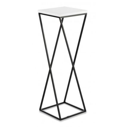 Suporte de flores LOFT 70x24 cm preto/branco