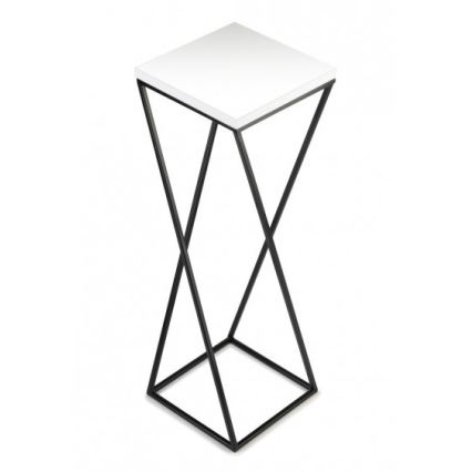 Suporte de flores LOFT 70x24 cm preto/branco