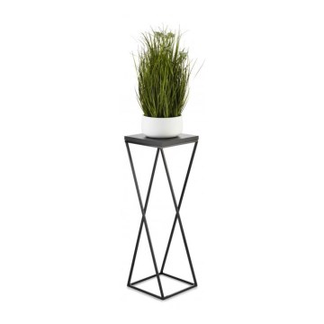 Suporte de flores LOFT 70x24 cm preto