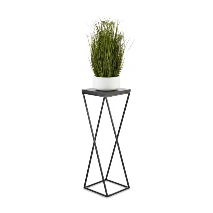 Suporte de flores LOFT 70x24 cm preto
